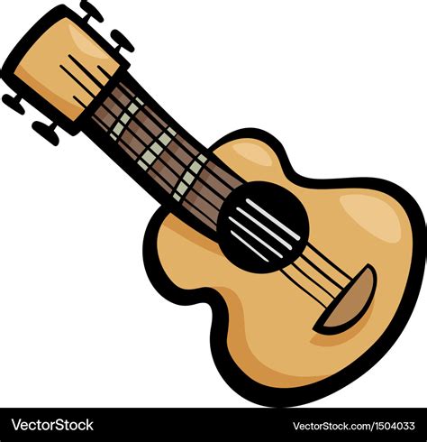 Guitar Clip Art Cartoon Royalty Free Vector Image