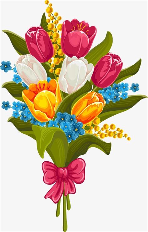 tulips bouquet vector design images beautiful bouquet of tulips vector material bouquet