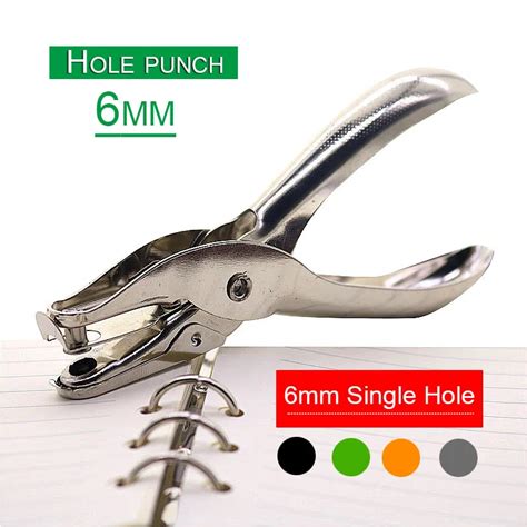 School Office Metal Single Hole Puncher Hand Paper Punch Single Hole