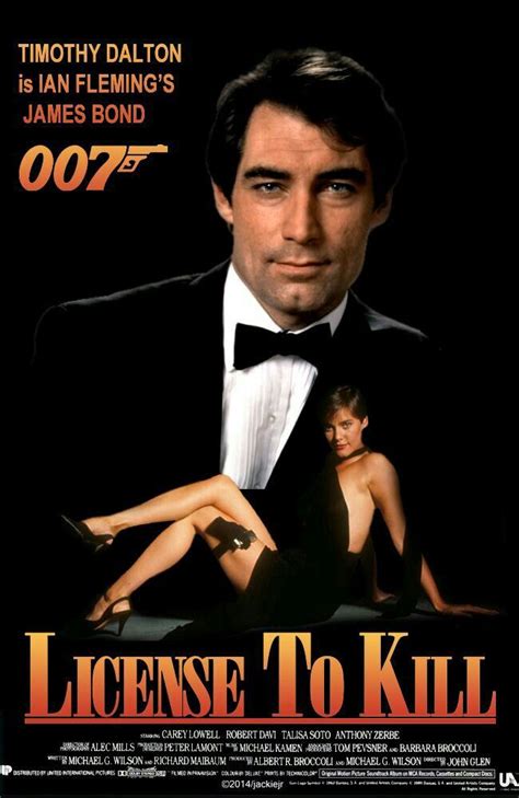 James Bond 16 Affiche Du Film Permis De Tuer Avec Timothy Dalton