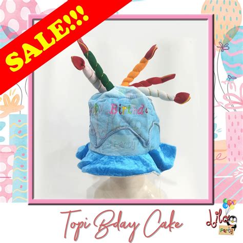 Jual Topi Birthday Cake Happy Birthday Hat Party Hat Shopee Indonesia