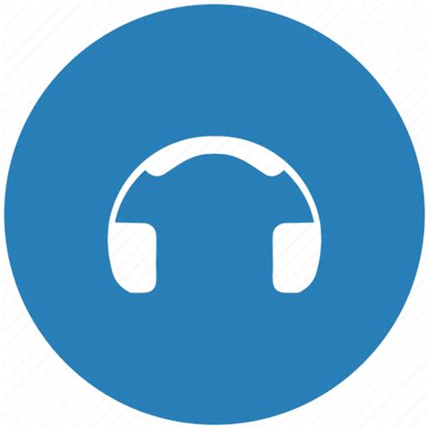 Blue Head Listen Music Round Sound Icon