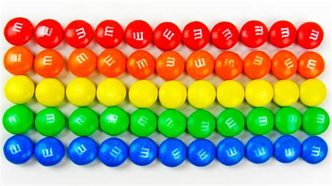 Learn Colors And Numbers With Mandms Candies For Children Youtube