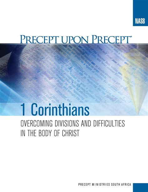 1 Corinthians Overcoming Divisions In The Body Of Christ Precept