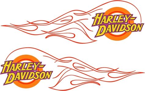 Harley Davidson Flame Free Vector In Encapsulated Postscript Eps Eps