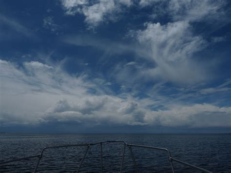 Beautiful Cloud Formations Over The Pacific Ocean Sea State Pacific