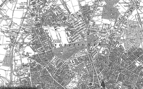 Old Maps Of Nottingham Nottinghamshire Francis Frith