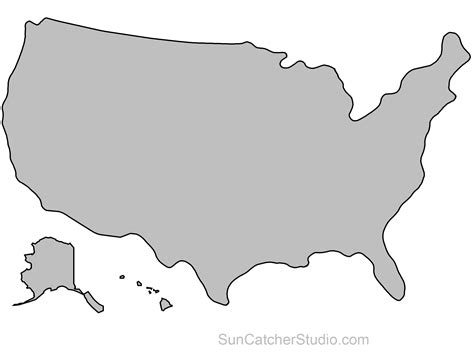 United States Map Vector Png Clip Art Library Images