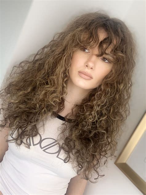 Peerless Long Curly Hairstyles Fringe