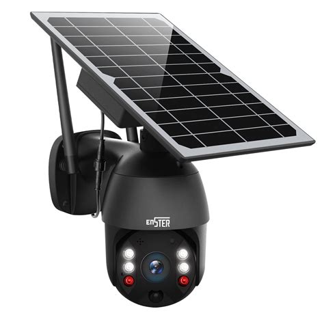 Buy Solar Powered Wireless Security Camera Outdoorenster Pan Tilt Wifi