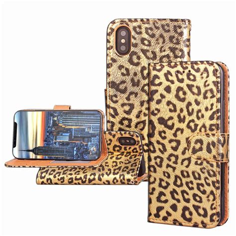 Sexy Women Leopard Print Wallet Case For Iphone X Xs Max