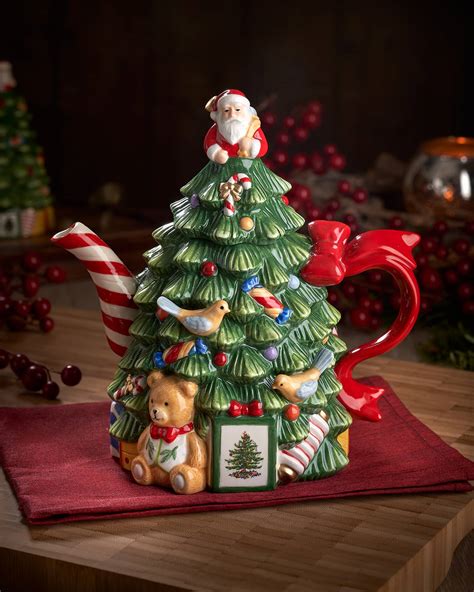 Spode Christmas Tree Teapot Horchow