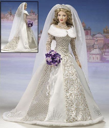 Faberge Russian Princess Bride Doll Katharina Franklin Mint New Barbie Bride Doll Barbie Bridal