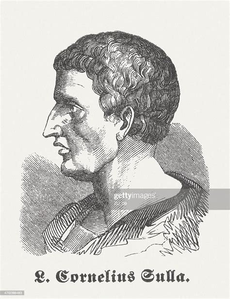 Lucius Cornelius Sulla Felix Roman General Published 1864 High Res