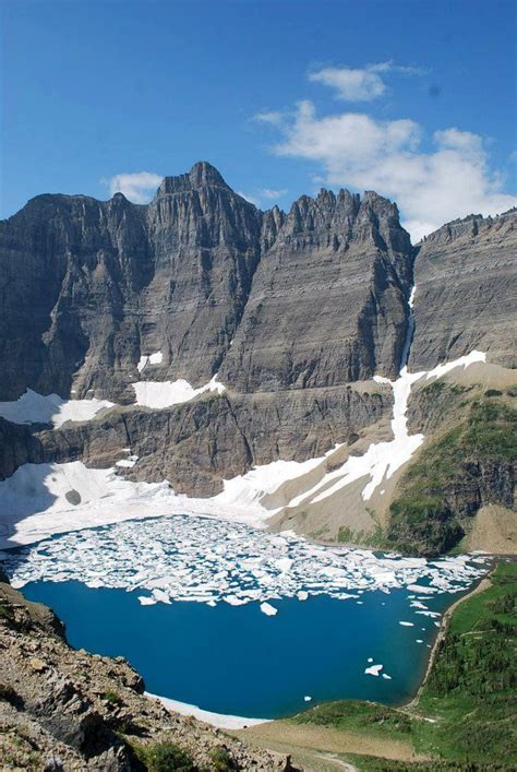 Glacier National Park Shangri La And Iceberg Lake Glacier National