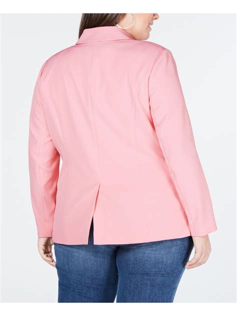 Inc 100 Womens New 0154 Pink Blazer Casual Jacket 2x Plus Bb Ebay