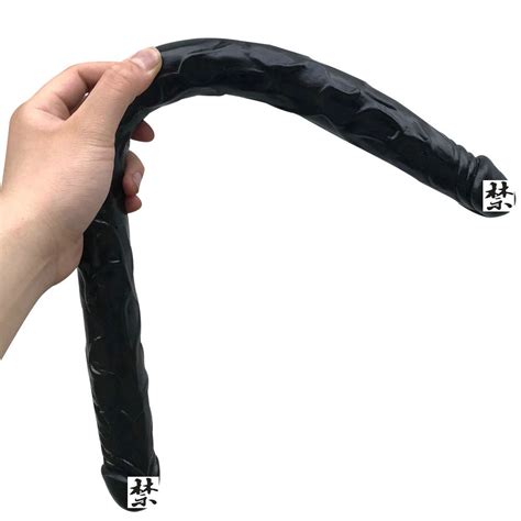 China Cm Flexible PVC Double Ended Dildo Inch Huge Dual Head Penis Dildo For Women
