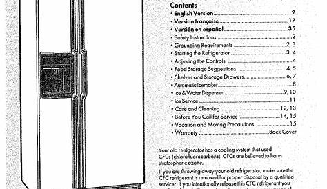 Kenmore refrigerator model 106 manual
