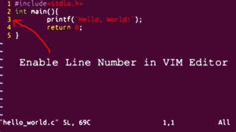 Enable Line Number In Vim Editor Vim Linenumber