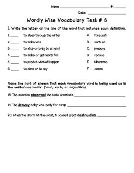 We did not find results for: Wordly Wise 3000, Lesson 3 Quiz & Answer Key by Shana ...