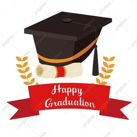 Ilustración Vectorial De Graduación Png Vector Feliz Graduacion