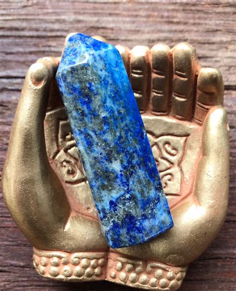 Lapis Lazuli Polished Thick Standing Stone Afghanistan 746 Grams