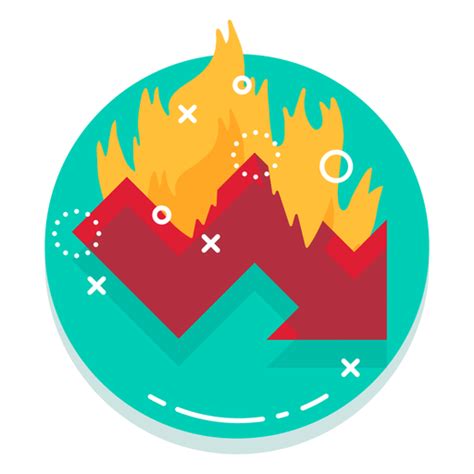 Down Graph Burn Rate Logo Transparent Png And Svg Vector File
