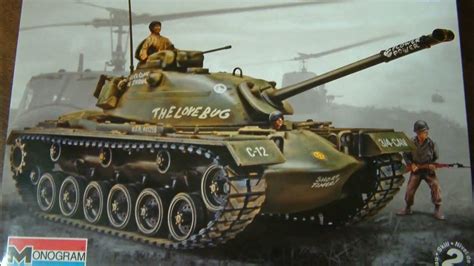 Monogram M48a2 Patton Tank 135 Unboxing And Build Youtube