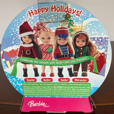 Barbie Happy Holidays Kelly Doll Miranda Mattel 2007 K9188 New Nip Gingerbread Ebay