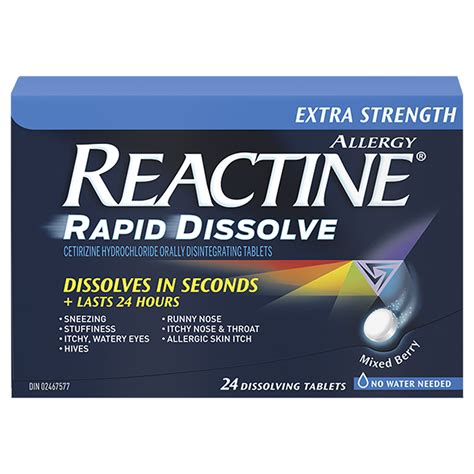Reactine Allergy Rapid Dissolve Extra Strength - Mixed Berry - 24s ...