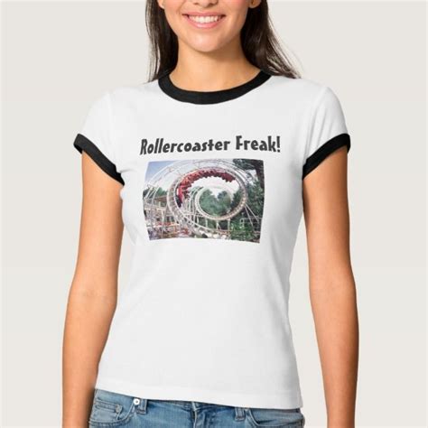 Rollercoaster Freak T Shirt Zazzle Shirts T Shirt Roller Coaster