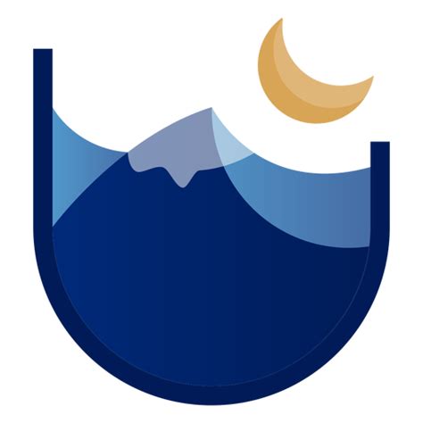 Vetor PNG E SVG Transparente De Logotipo Da Montanha à Noite