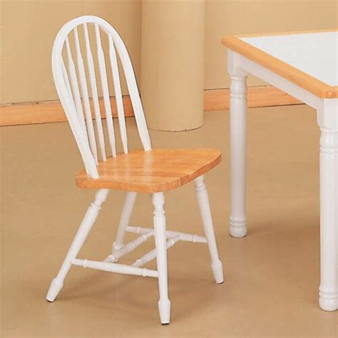 Better homes and gardens autumn lane windsor solid wood dining chairs, white and oak (set ideal for any room, these standard height chairs have an elegant, traditional look. White Windsor Chair | Wayfair