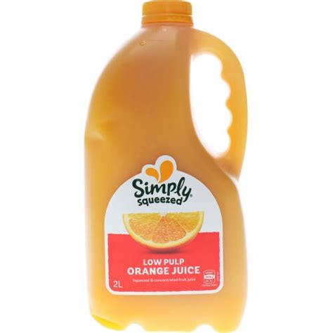 Buy Simply Squeezed Orange Juice Low Pulp 2l Online At Nz