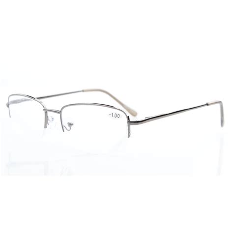 R15015 Eyekepper Classic Metal Frame Reading Glasses And Reading Sunglasses Half Rim Spring