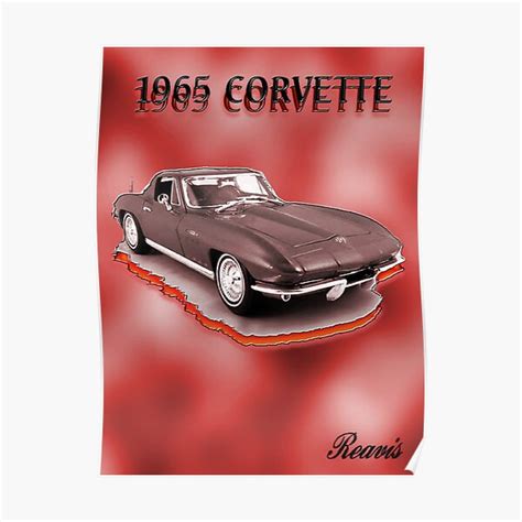 1965 Corvette Poster By Breavis Redbubble