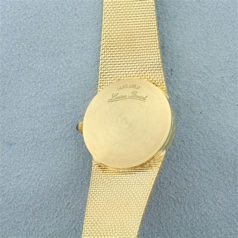 Lucien Piccard Diamond Womens Watch In Solid 14k Yellow Gold