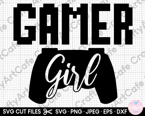 Gamer Girl Svg Gamer Girl Png Gamer Gaming Streamer Svg Png  Eps Dxf