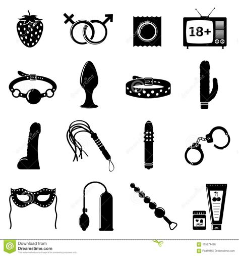 vector sex icons stock vector illustration of sexual 115274498