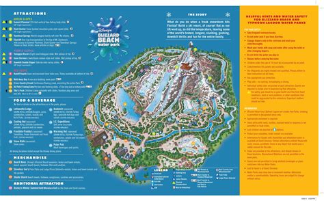 Disneys Blizzard Beach Water Park Map Florida Water Parks Disney Water