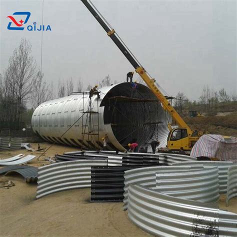 Large Diameter Corrugated Steel Pipe Structure Culverts Hengshui