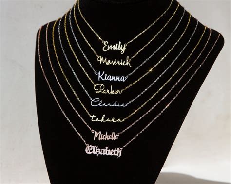 Personalized Name Necklace Personalized Name Jewelry Custom Etsy