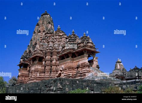India Khajuraho Vishwanath Temple Stock Photo Alamy