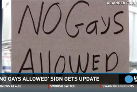 Tennessee Store Puts No Gays Allowed Sign Back Up After Supreme Court