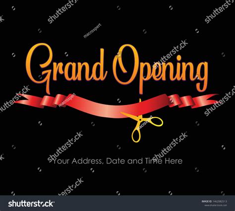Grand Opening Vector Banner Store Front Stock Vector Royalty Free