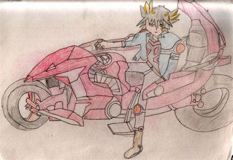 Yusei And His Duel Runner By Stardust Phoenix On Deviantart