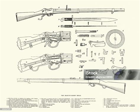 Military History Martini Henry Rifle 1871 Stock Illustration Download