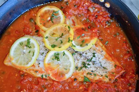 Chilean Sea Bass With Tomatoes And Capers Food Life Love