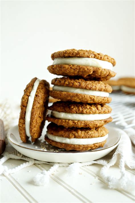 17 cream pies (34 individual cookies) vegan oatmeal creme pies | The Baking Fairy | Recipe ...