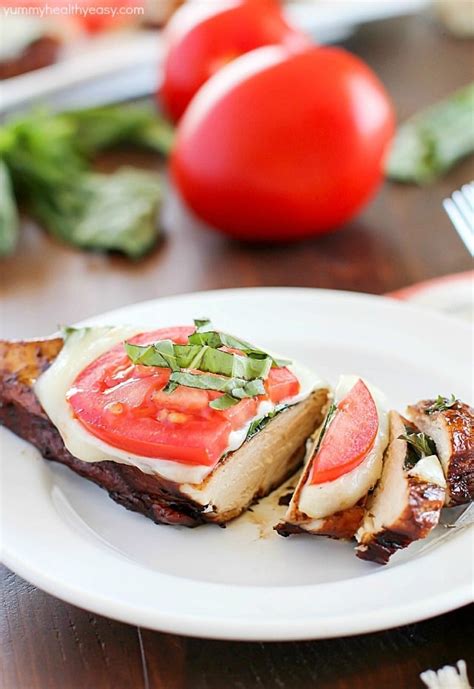 This is the updated version of the chicken. Caprese Balsamic Chicken Recipe - Yummy Healthy Easy